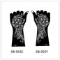 1 Pair Flower Tattoo Stencil for Hand Henna Tattoo Templates Mandala Lace  Design Wedding Painting Henna Kit Tool