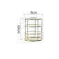 Nordic Gold Metal Iron Makeup Pen Storage Basket Office Desktop Sundries Makeup Brushes Holder Table Cosmetics Organizer Rack