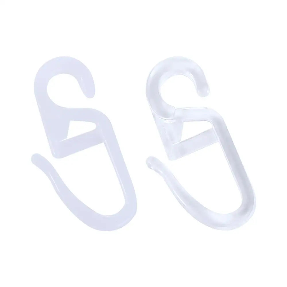 Plastic Curtain Hooks Universal Wall Ring Sliding Hook Curtains Fixing Holders Durable Curtains Accessories Home Decor