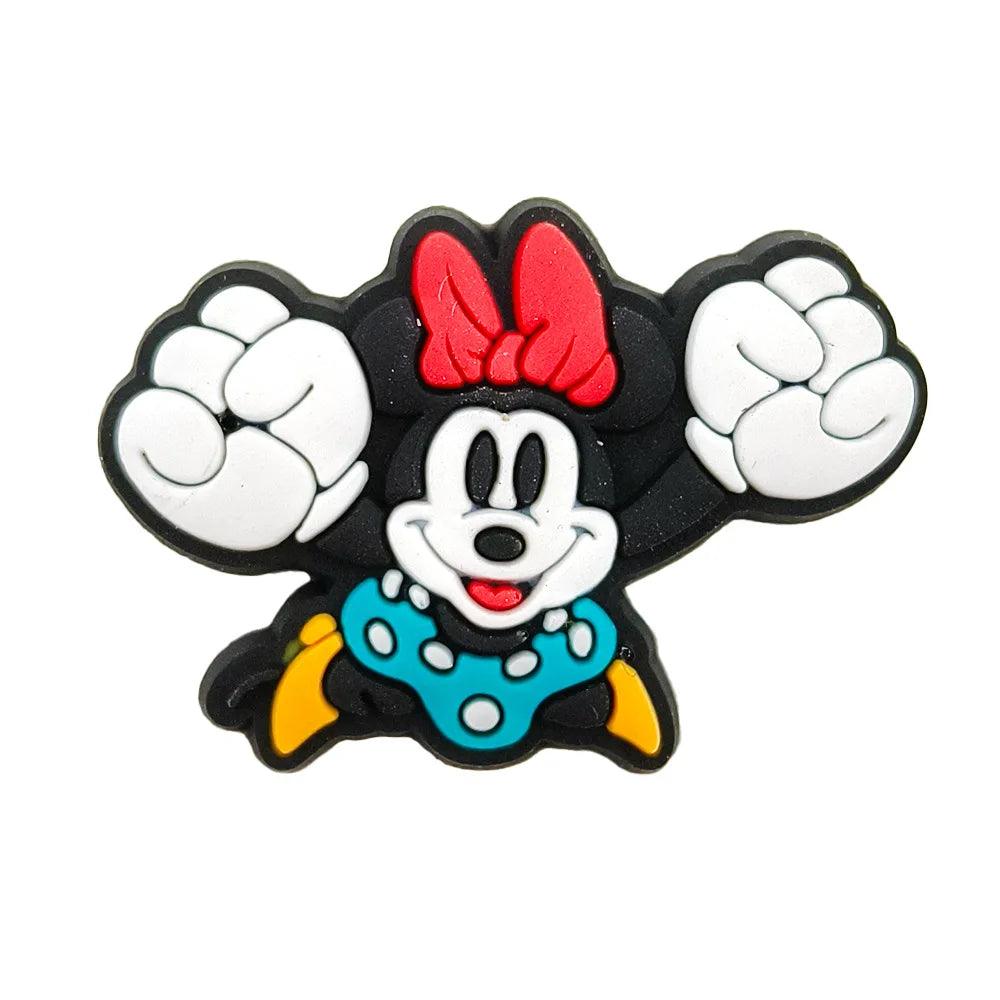 Miniso Disney Pvc Accessories For Shoes Cartoon Shoe Charms For Kids Mickey Minne Children Shoes Accessories Party Favor Gifts