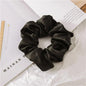 2pcs 100% Mulberry Silk Large Scrunchies Ropes Hair Bands Ties Gum Elastics Ponytail Holders for Women Girls 16 Momme 10CM