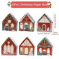 Christmas Gingerbread House Candy Box Merry Christmas Decoration For Home 2024 New Year Gift Cookie Packaging Box Xmas Ornament