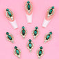 10pcs Gold 3D Nail Art Charms Shape Crystal Rhinestone Stones Nail Jewelry For Acrylic Nail Designer Accessories Decor NJ23912-3