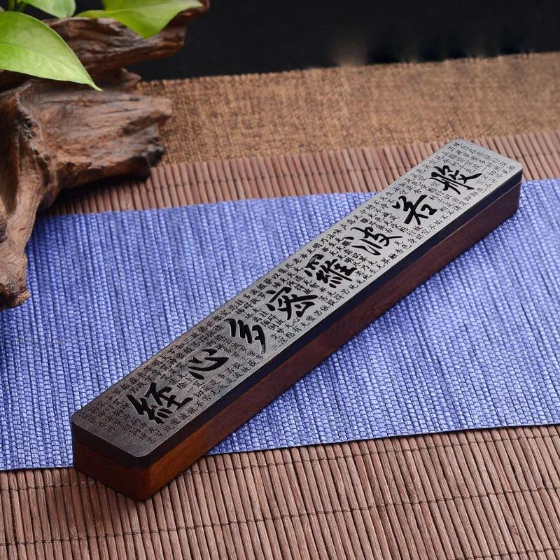 Creative Retro Black Home Office Wooden Incense Holder Incense Burner Traditional Chinese Type Wood Handmade Carving Censer Box - HighGloss Shop