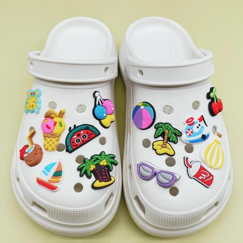 2024 New Cave Shoes DIY Accessories  Decorations Flower Garden shoe Charms Removable Shoe Buckle Kids Boys Women Girls Gifts