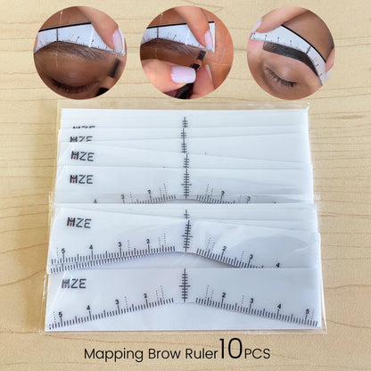 Microblading Eyebrow Mapping Desgin With Henna Shaping Makeup Tools Drawing Gudie Ruler Stickers Tattoo Supplies Maquillaje