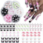 Sanrioed Hello Kitty DIY Nail Art Jewelry Decor Kawaii Kuromi Charms For Manicure DIY Nail Parts Rhinestone Toy Gift for Girls