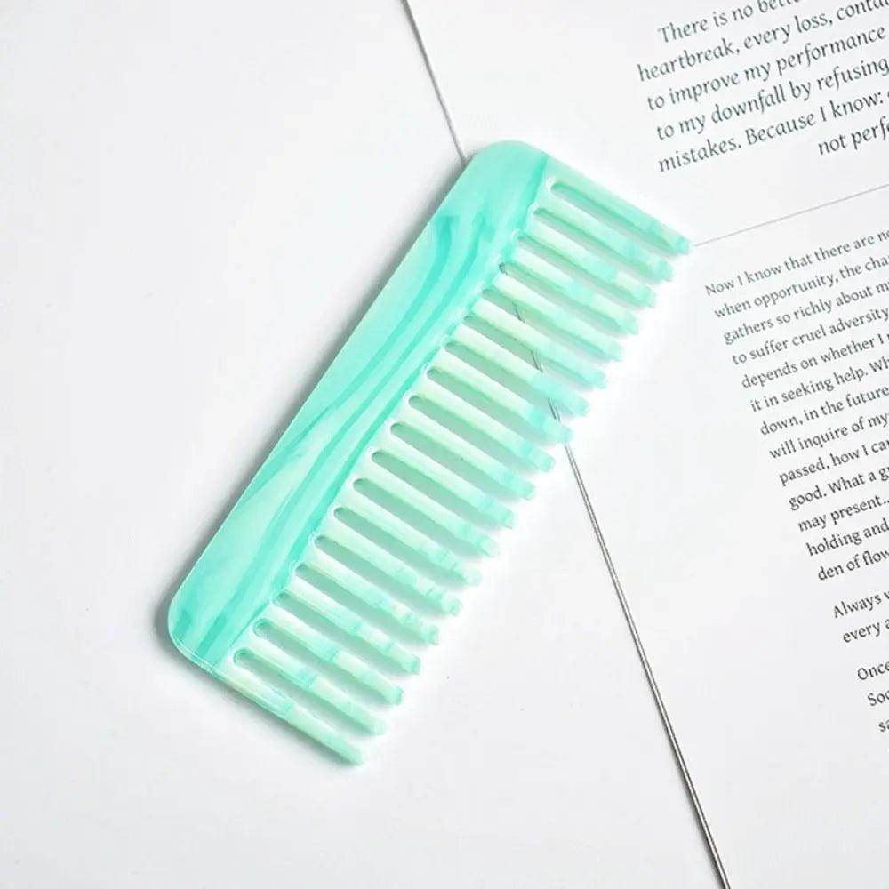 Wide Teeth Acetate Hair Combs Anti-static Massage Hair Brush Hairdressing Colorful Hairdress Salon Styling Traveling Accessories