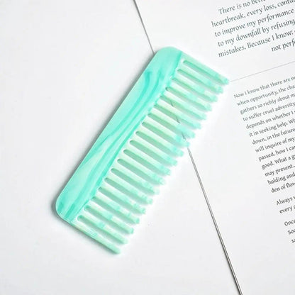 Wide Teeth Acetate Hair Combs Anti-static Massage Hair Brush Hairdressing Colorful Hairdress Salon Styling Traveling Accessories