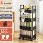 Mobile Storage Rack Trolley Household Kitchen Multifunctional Cart With Wheels Rack Bedroom Multi-Layer Storage Home Accessories