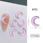 1Bag 3D Heart Nail Rhinestones Water ripple flat bottom love Charms Crystal Nail Art Decorations Gem Kawaii Resin Nails Gems