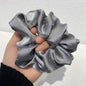 2023 Women Fashion Silk Scrunchie With Rhinestones Elastic Satin Hair Band Girls Big Hair Tie Balck Crunchy For Hair Accessories