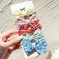 4/5Pcs Cute Baby Hairpin for Girls Print Ribbon Barrette Kids Little Hair Clip Pinches for Hair Girl Cotton Bow Hair Accessories