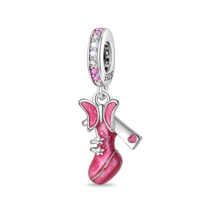 Hot sale % 100 925 sterling silver Barbie series pendant suitable for original 925 sterling silver women's bracelet DIY jewelry