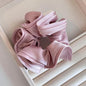 Korean StyleSatin Silk Double Cloth Satain Large Scrunchies Hair Accessories for Women High-end Elastic Bands for Girls