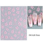 3D Lace Flower Nail Sticker White Pink Rose Red Yellow Y2K Petal Floral Gel Polish Decal Slider DIY Romantic Manicure Decoration