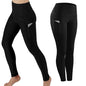 Fashion Women's High Waist Skinny Fitness Exercise Leggings with Pockets Gym Sport Workout Running Pant Comfy Yoga Trousers