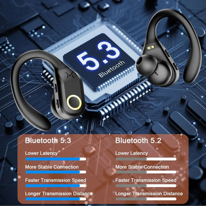 New Wireless TWS Bluetooth Earphone with LED Display Button Noise Canceling Earbuds Sports Music Game Headset Waterproof for ios