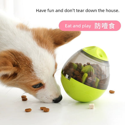 Dog Food Dropping Ball Educational Toys Tumbler Relieving Boredom Handy Gadget Molar Long Lasting Cat Pet Dog Snacks Leakage Food Feeder