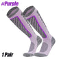 1Pair Ski Socks Merino Wool Thermal Knee High Winter Snowboard Sport Socks Men Women, Hunting