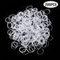 Clear Ponytail Ropes Rubber Bands Holder Elastic for Women Girls Bind Tie Holder Hair Accessories Hair Styling Tools