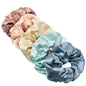 10/5pcs/lot Accessoires Women Girls Silky Satin Hair Scrunchies Solid Elastic Elegant Rubber Band Headwear Holder Scrunchy Black