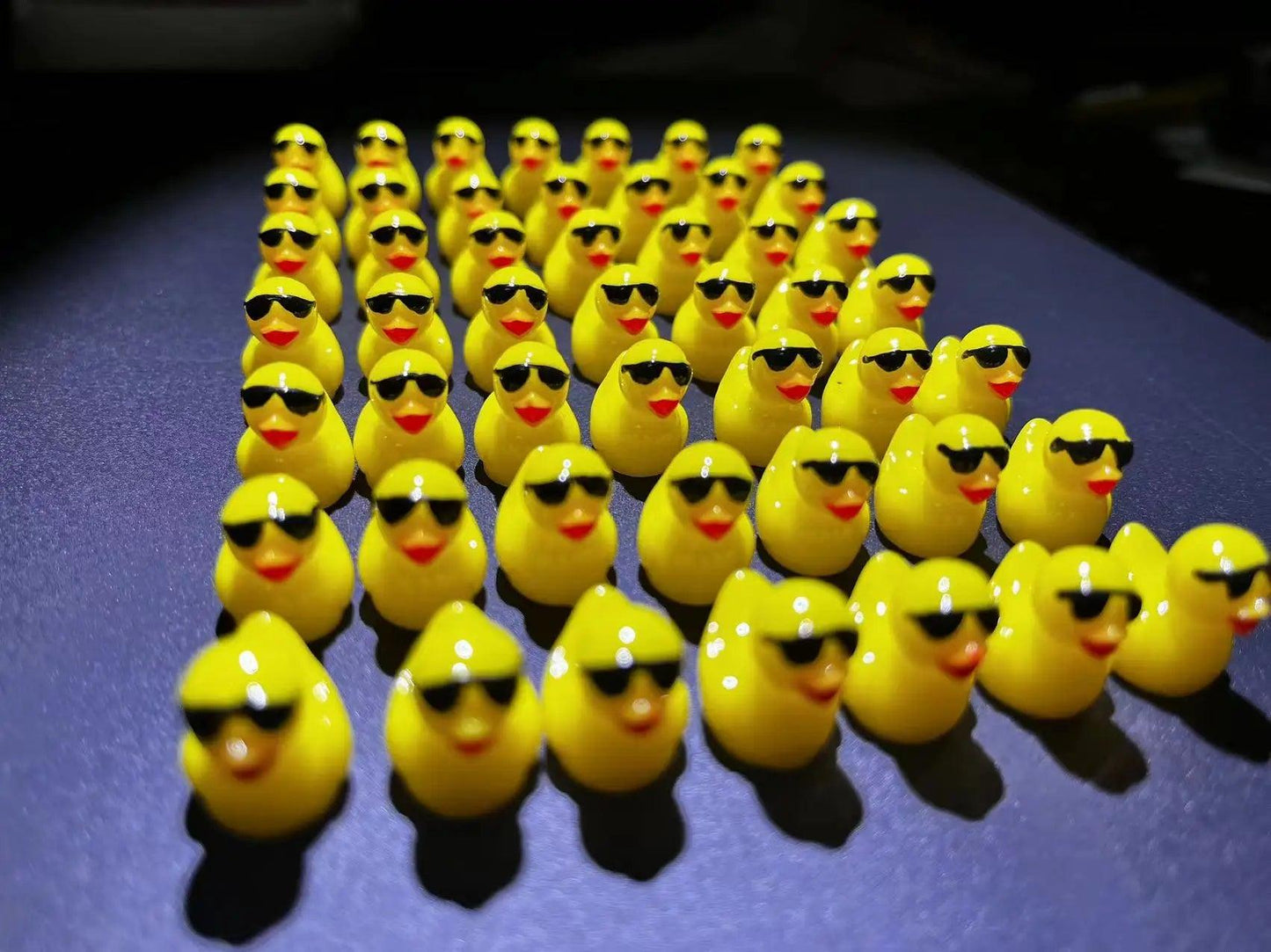 50-100PCS Miniatures Yellow Ducks with Glasses Mini Duck Resin Micro Landscape Decoration Fairy Garden Kawaii Accessories - HighGloss Shop