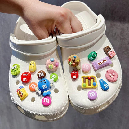 Whole Set Hot Sale DIY Hole Shoes Charms for Cute Cartoon Handmade Charms Designer Quality Garden Shoe Decoration Girl Gift