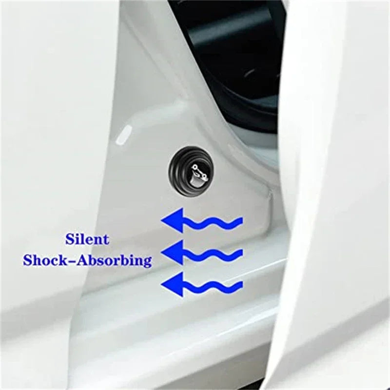 10-20pcs Car Door Silicone Anti Shock Pad Universal Trunk Sound Insulation Thickening Cushion Stickers Anti Scratch Gaskets