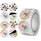 500pcs Round Labels Thank You Sticker Candy Bag Flower Cake Boxes Gift Packaging Wedding Grateful Decorative Seal Stickers