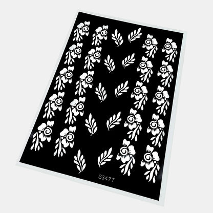 Henna Tattoo Stencils Reusable Painting Stencil for Hand Body Art Flower Temporary Tattoo Template Sleeve Wedding Bride Beauty