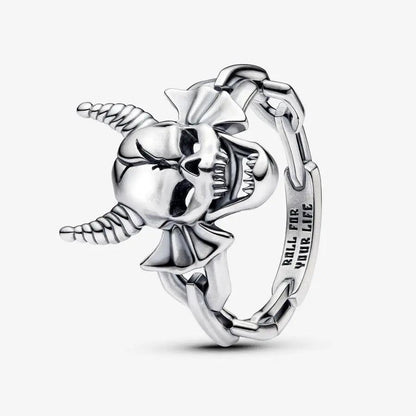 2024 New S925 Silver Pando Ring Pavé Cuban Chain Ring Shooting Stars Open Ring Bow Ring Women's Jewelry Ring Christmas Gift