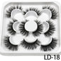 5 Pairs 25mm 3D Mink Eyelashes Bulk Russian roll Fluffy Natural False Eyelash Dramatic Mink lashes Makeup tools Wholesale lashse