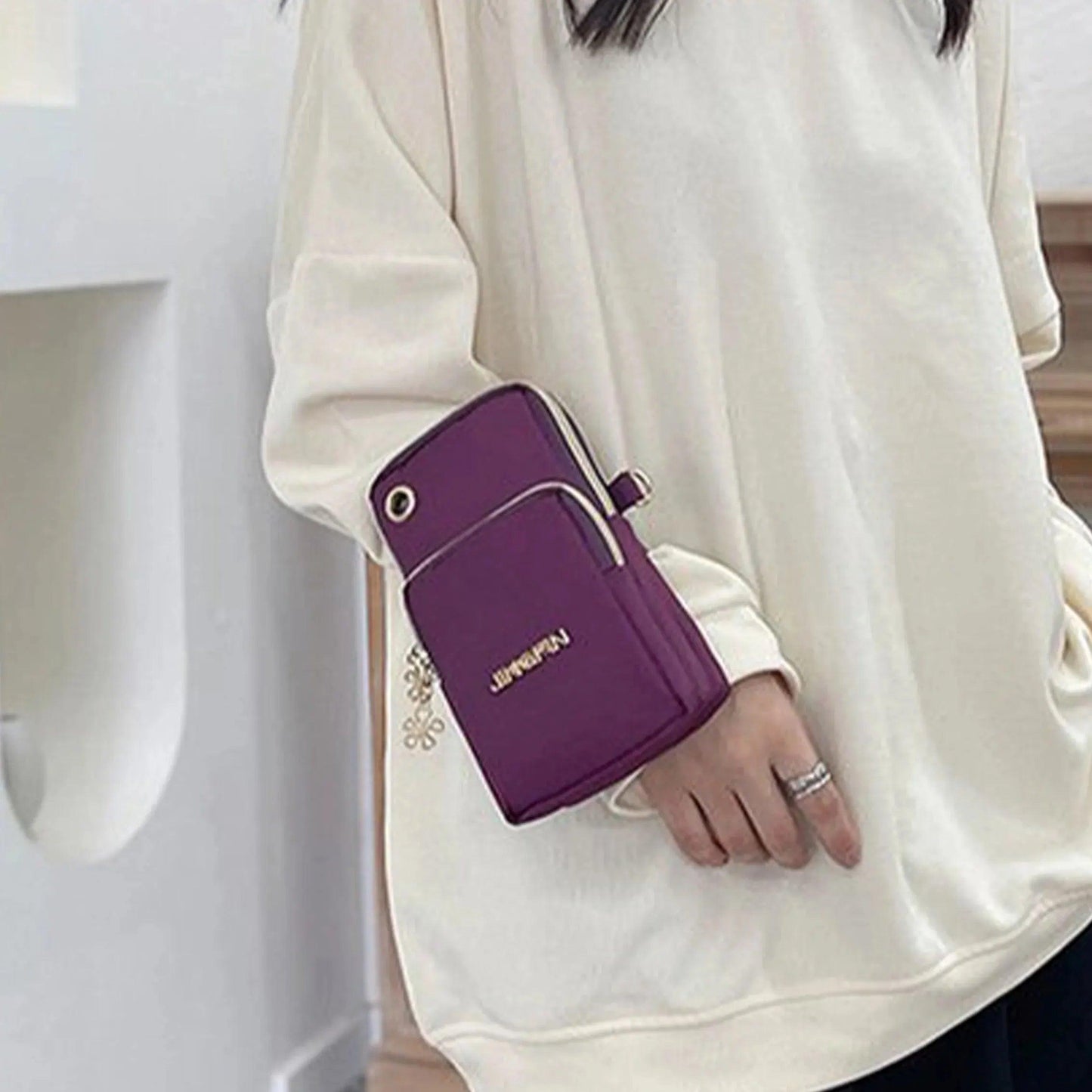 Mobile Phone Bag, WOMEN'S Crossbody Mini Bag, 2024 New Fashion Mom Mommy Coin Bag, Neck Hanging Running Cover