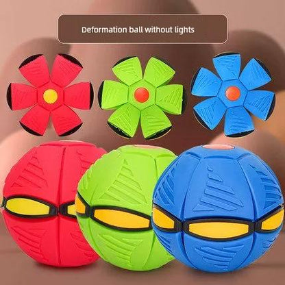 Tiktok Elastic Stepping Ball Magic Flying Saucer Ball Foot Stepping Deformation Ball Children Education Outdoor Sports Jump Ball Toys