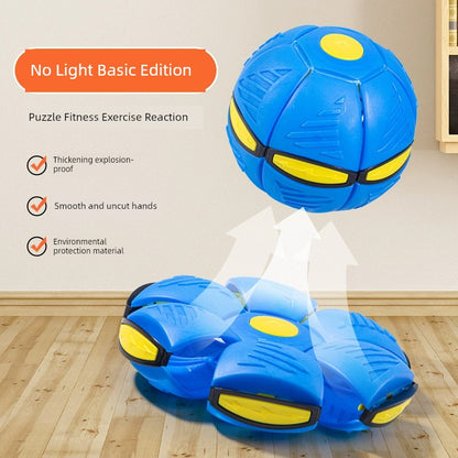 Tiktok Elastic Stepping Ball Magic Flying Saucer Ball Foot Stepping Deformation Ball Children Education Outdoor Sports Jump Ball Toys