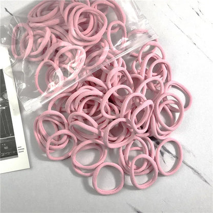 20/50PCS/Set Hair Bands for Women Girl Basic Hair Rubber Ties Ropes 4cm Simple Elastic Headband Hair Accessories Ponytail Holder