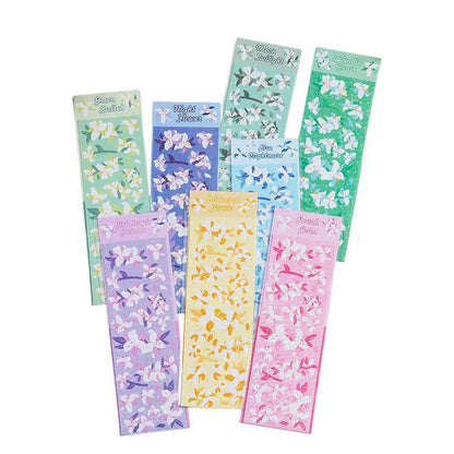 8 Sheets Kawaii Korean Lily Hologram Stickers - Decorate Kpop Toploaders Scrapbook Journals With Cute Shiny Floral Decals