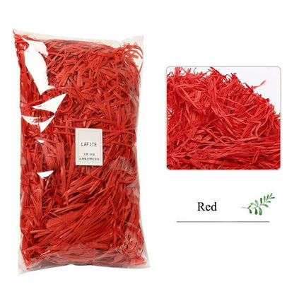 DIY Colorful Shredded Crinkle Paper Raffia Candy Boxes Wedding Marriage Home Decoration Party Gift Packaging Filling Material