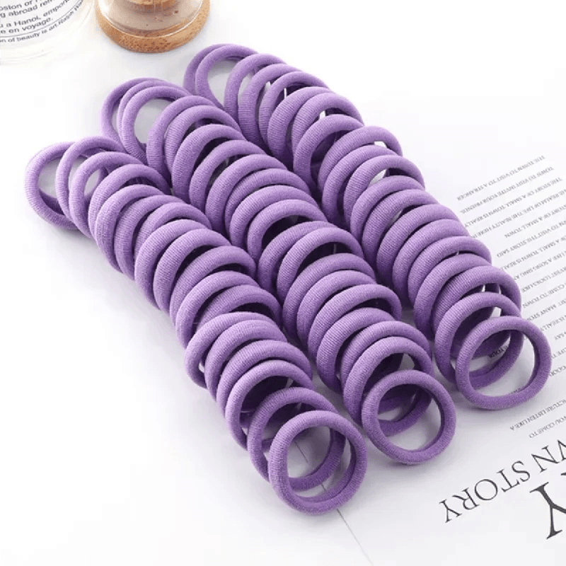 50/100PCS New Color Nylon Elastic Hair Tie 5CM Rubber Band for Women Men Thin Hairbands Ponytail Holder Hair Accessories