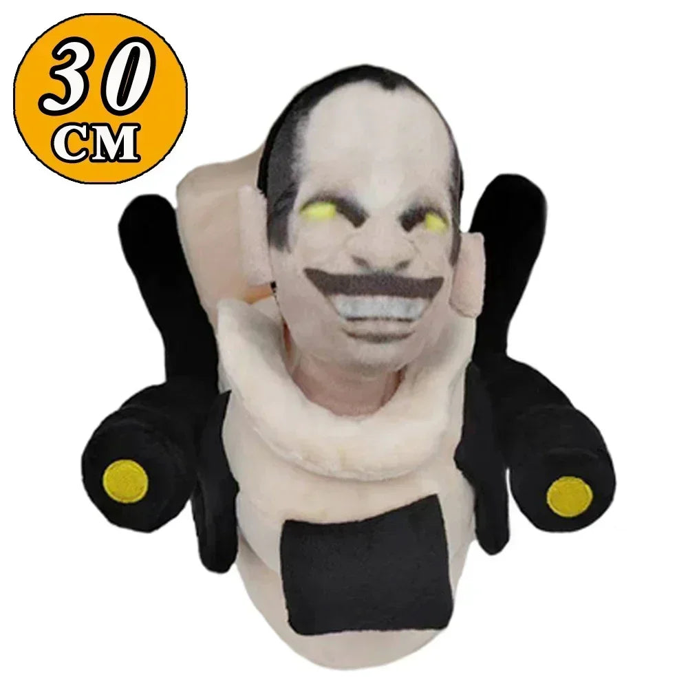 Newest Skibidi Toilet Clockman Titan TV Man Speakerman Plush Toys Horror Game Cartoon Stuffed Doll Kids Birthday Christmas Gifts