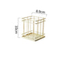 Nordic Gold Metal Iron Makeup Pen Storage Basket Office Desktop Sundries Makeup Brushes Holder Table Cosmetics Organizer Rack