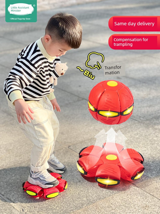 Elastic UFO Luminous Outdoor Sports Puzzle Stepping Ball