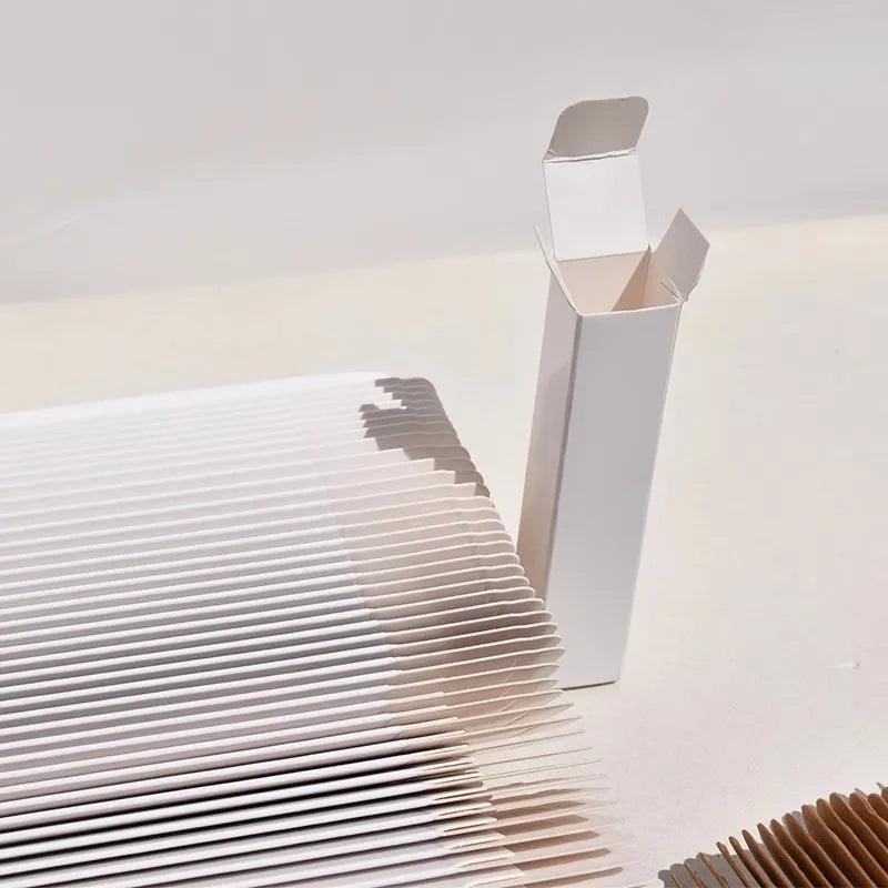 2width White Paper Packaging Box for DIY Perfume Lipstick Sample Gift Packing Boxes, 100PCs