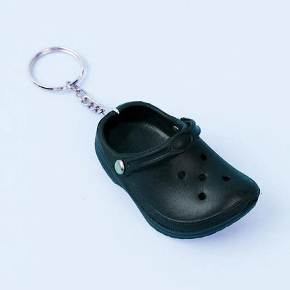 10 PcsCute 3D Mini EVA Beach Hole Little Croc Shoe Keychain Girl Gift Bag Accessories Decoration Keyring Floating KeyChain Charm