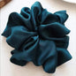 Fashion Oversized Silk Scrunchies for Women Korean Chiffon Elastic Hair Ties Ponytail Holder Headwear Chouchou Cheveux Femme