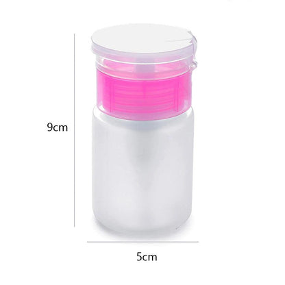 75ML Nail Art Mini Pump Dispenser Empty Bottle Acrylic Gel Polish Remover Cleaner Liquid Container Storage Small Pressure