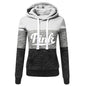 2024 Womens Tracksuit Printing Fashion Hoodied Sweatshirts Casual Outdoors Jogging Long Sleeve Pullover Lady Color Block Top