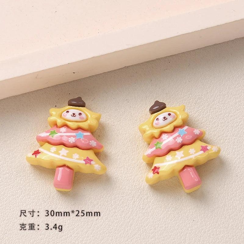 MINISO Cartoon Diy Resin Shoes Accessories Christmas Tree Accessories Sanrio Kuromi Series Fashion Xmas Party Gifts