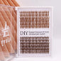 30D Mixed Tray Individual Lashes 3D Russia Volume Eye Lashes Soft Natural Brown Lashes Mink Lash Cluster False Eyelash Extension